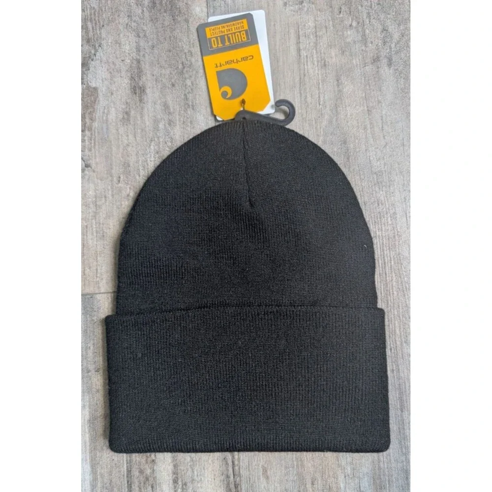 NWT NEW Xavier High School Carhartt Beanie Black Logo Knit Cuffed 104597-BLK